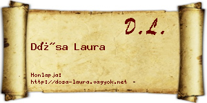 Dósa Laura névjegykártya