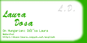 laura dosa business card